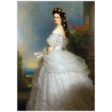 Darstellung des Puzzle Motivs puzzleplate Kaiserin Sisi - Portrait No. 1 1000 Puzzle
