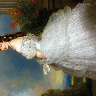 Darstellung des Puzzle Motivs Kaiserin Sisi - Portrait No. 1 1000 Puzzle 3D Modell