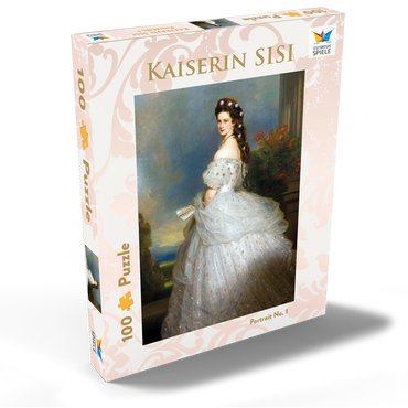 Darstellung des Puzzle Motivs Kaiserin Sisi - Portrait No. 1 100 Puzzle Schachtel Ansicht2