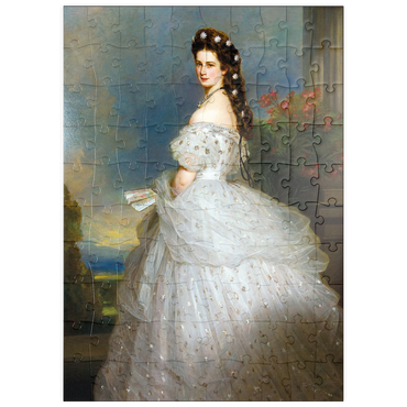 Darstellung des Puzzle Motivs puzzleplate Kaiserin Sisi - Portrait No. 1 100 Puzzle