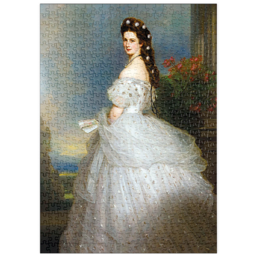 Darstellung des Puzzle Motivs puzzleplate Kaiserin Sisi - Portrait No. 1 500 Puzzle