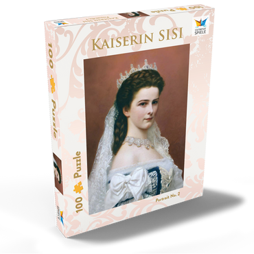 Darstellung des Puzzle Motivs Kaiserin Sisi - Portrait No. 2 100 Puzzle Schachtel Ansicht2