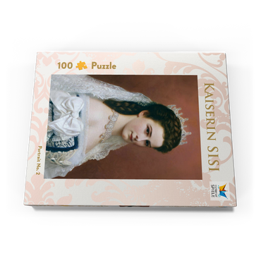 Darstellung des Puzzle Motivs Kaiserin Sisi - Portrait No. 2 100 Puzzle Schachtel Ansicht3