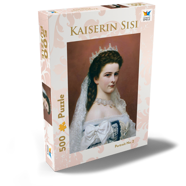 Darstellung des Puzzle Motivs Kaiserin Sisi - Portrait No. 2 500 Puzzle Schachtel Ansicht2
