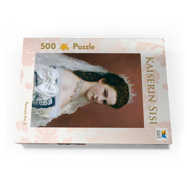 Darstellung des Puzzle Motivs Kaiserin Sisi - Portrait No. 2 500 Puzzle Schachtel Ansicht3