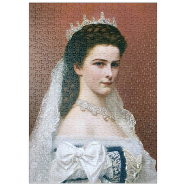 Darstellung des Puzzle Motivs puzzleplate Kaiserin Sisi - Portrait No. 2 500 Puzzle