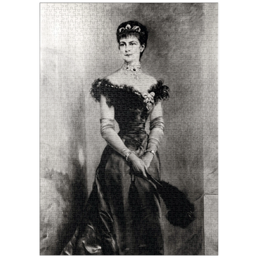 Darstellung des Puzzle Motivs puzzleplate Kaiserin Sisi - Portrait No. 3 1000 Puzzle
