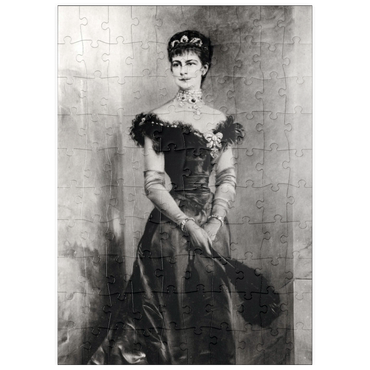 Darstellung des Puzzle Motivs puzzleplate Kaiserin Sisi - Portrait No. 3 100 Puzzle