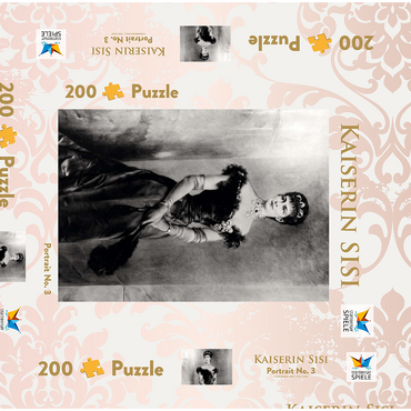 Darstellung des Puzzle Motivs Kaiserin Sisi - Portrait No. 3 200 Puzzle Schachtel 3D Modell