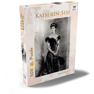 Darstellung des Puzzle Motivs Kaiserin Sisi - Portrait No. 3 500 Puzzle Schachtel Ansicht2
