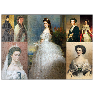 Darstellung des Puzzle Motivs puzzleplate Kaiserin Sisi - Collage Nr. 1 500 Puzzle