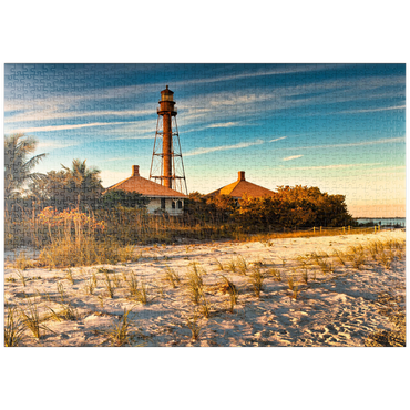 Darstellung des Puzzle Motivs puzzleplate Sanibel Island-Leuchtturm in Sanibel Island, Florida 1000 Puzzle