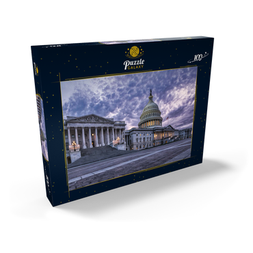 Darstellung des Puzzle Motivs Das Kapitol in Washington D.C, Vereinigte Staaten von Amerika 100 Puzzle Schachtel Ansicht2