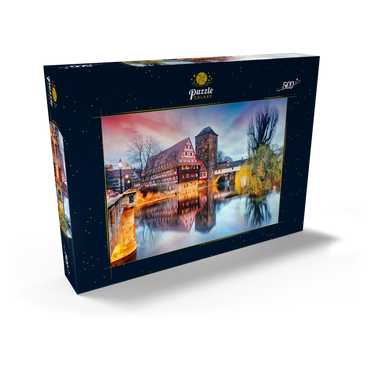 Darstellung des Puzzle Motivs Nürnberg im Sonnenlicht 500 Puzzle Schachtel Ansicht2