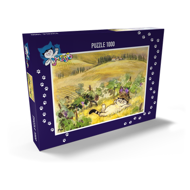 Darstellung des Puzzle Motivs Kater Jacob - Pause muss sein! 1000 Puzzle Schachtel Ansicht2