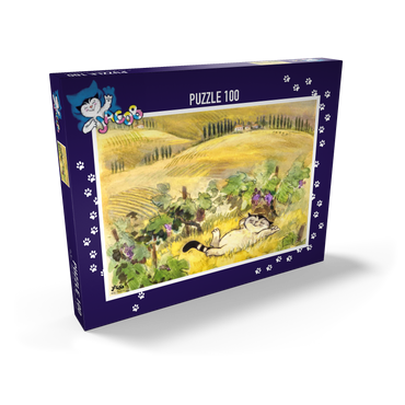 Darstellung des Puzzle Motivs Kater Jacob - Pause muss sein! 100 Puzzle Schachtel Ansicht2