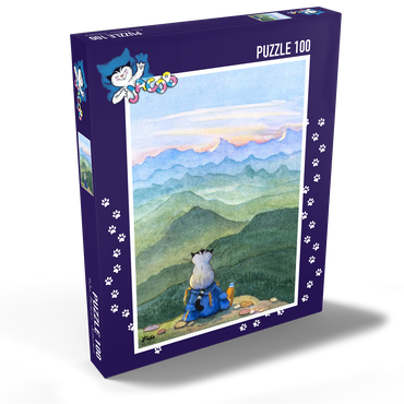 Darstellung des Puzzle Motivs Kater Jacob - Nichts ist unmöglich! 100 Puzzle Schachtel Ansicht2