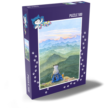 Darstellung des Puzzle Motivs Kater Jacob - Nichts ist unmöglich! 500 Puzzle Schachtel Ansicht2