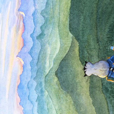 Darstellung des Puzzle Motivs Kater Jacob - Nichts ist unmöglich! 500 Puzzle 3D Modell