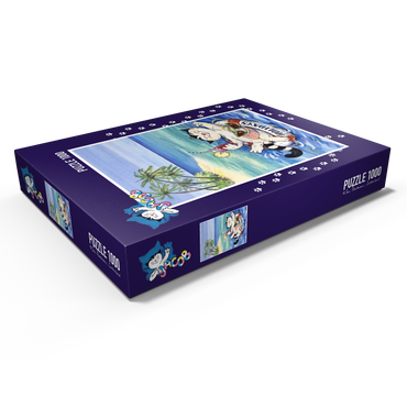 Darstellung des Puzzle Motivs Kater Jacob - Schöne Ferien! 1000 Puzzle Schachtel Ansicht1