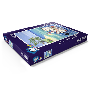 Darstellung des Puzzle Motivs Kater Jacob - Schöne Ferien! 200 Puzzle Schachtel Ansicht1