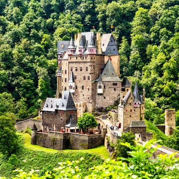 Darstellung des Puzzle Motivs Burg Eltz, Wierschem, Rheinland Pfalz, Deutschland 200 Puzzle 3D Modell