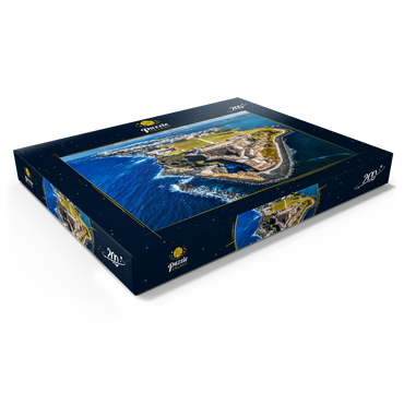 Darstellung des Puzzle Motivs Luftaufnahme des Castillo San Felipe del Morro in Old San Juan, Puerto Rico 200 Puzzle Schachtel Ansicht1