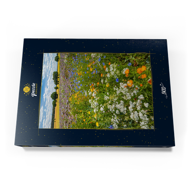 Darstellung des Puzzle Motivs Sommerliche Blumenwiese bei Eichstätt 500 Puzzle Schachtel Ansicht3