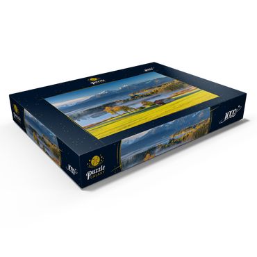 Darstellung des Puzzle Motivs Blick über den Forggensee bei Füssen 1000 Puzzle Schachtel Ansicht1