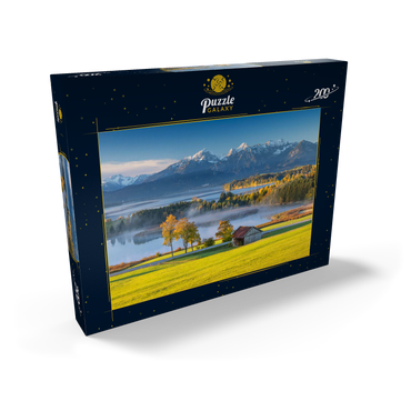 Darstellung des Puzzle Motivs Blick über den Forggensee bei Füssen 200 Puzzle Schachtel Ansicht2