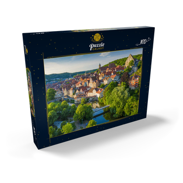 Darstellung des Puzzle Motivs Blick auf die Altstadt an der Kocher 100 Puzzle Schachtel Ansicht2