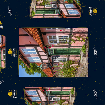 Darstellung des Puzzle Motivs Erichsens Gård Museum 500 Puzzle Schachtel 3D Modell