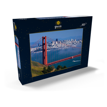 Darstellung des Puzzle Motivs Golden Gate Bridge vor San Francisco, Kalifornien, USA 500 Puzzle Schachtel Ansicht2