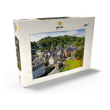 Darstellung des Puzzle Motivs Altstadt mit Evangelischer Stadtkirche, Monschau 500 Puzzle Schachtel Ansicht2