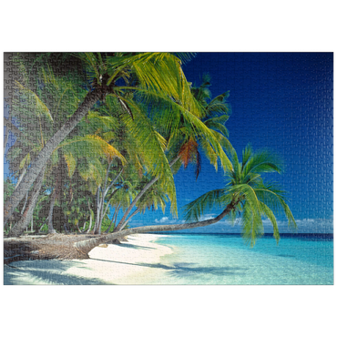 Darstellung des Puzzle Motivs puzzleplate Urlaubsparadies, Malediven 1000 Puzzle