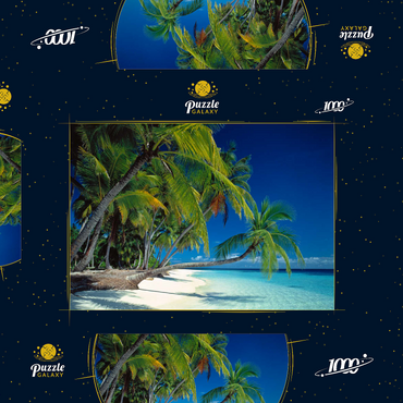 Darstellung des Puzzle Motivs Urlaubsparadies, Malediven 1000 Puzzle Schachtel 3D Modell