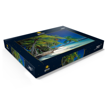 Darstellung des Puzzle Motivs Urlaubsparadies, Malediven 200 Puzzle Schachtel Ansicht1