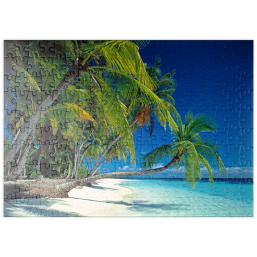 Darstellung des Puzzle Motivs puzzleplate Urlaubsparadies, Malediven 200 Puzzle