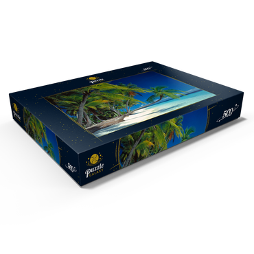 Darstellung des Puzzle Motivs Urlaubsparadies, Malediven 500 Puzzle Schachtel Ansicht1