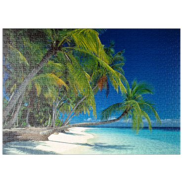 Darstellung des Puzzle Motivs puzzleplate Urlaubsparadies, Malediven 500 Puzzle