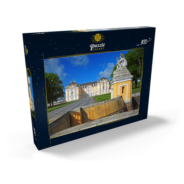 Darstellung des Puzzle Motivs Schloss Augustusburg in Brühl zwischen Köln und Bonn, Deutschland 100 Puzzle Schachtel Ansicht2