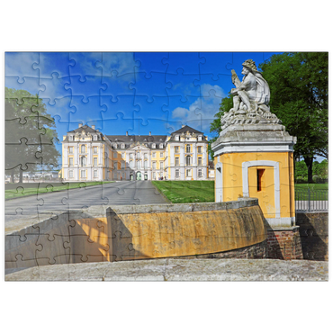 Darstellung des Puzzle Motivs puzzleplate Schloss Augustusburg in Brühl zwischen Köln und Bonn, Deutschland 100 Puzzle