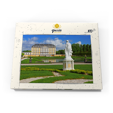 Darstellung des Puzzle Motivs Schlossgarten der Augustusburg in Brühl zwischen Köln und Bonn, Deutschland 100 Puzzle Schachtel Ansicht3