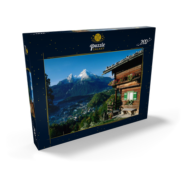 Darstellung des Puzzle Motivs Bauernhaus bei Metzenleiten gegen Watzmann, Deutschland 200 Puzzle Schachtel Ansicht2