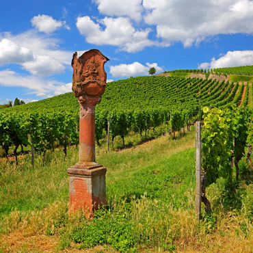 Darstellung des Puzzle Motivs Bildstock im Weinberg bei Schloss Johannisberg in Geisenheim am Rhein, Rheingau, Hessen, Deutschland 200 Puzzle 3D Modell