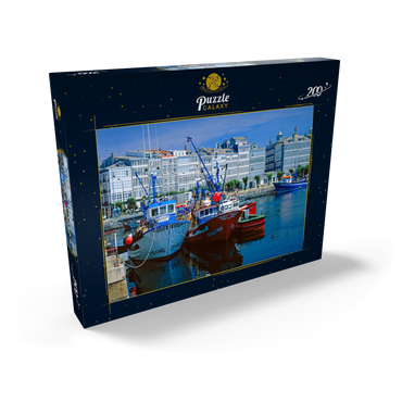 Darstellung des Puzzle Motivs Galeriehäuser am Hafen 200 Puzzle Schachtel Ansicht2