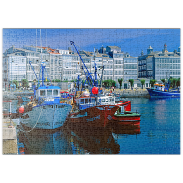 Darstellung des Puzzle Motivs puzzleplate Galeriehäuser am Hafen 500 Puzzle