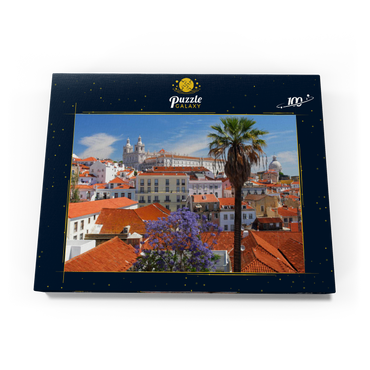 Darstellung des Puzzle Motivs Stadtteil Alfama, Lissabon, Estremadura, Lisboa, Portugal 100 Puzzle Schachtel Ansicht3