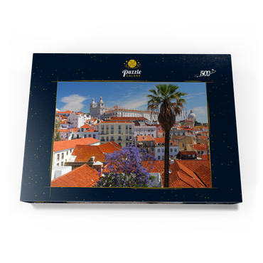Darstellung des Puzzle Motivs Stadtteil Alfama, Lissabon, Estremadura, Lisboa, Portugal 500 Puzzle Schachtel Ansicht3