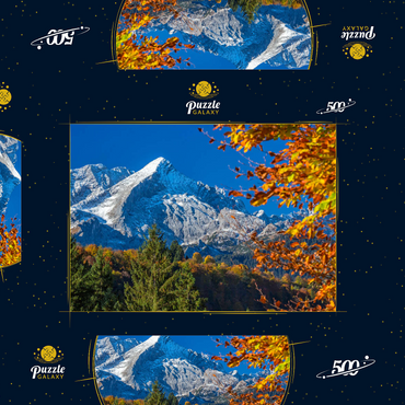 Darstellung des Puzzle Motivs Alpspitze (2628m) im Herbst, Garmisch-Partenkirchen 500 Puzzle Schachtel 3D Modell